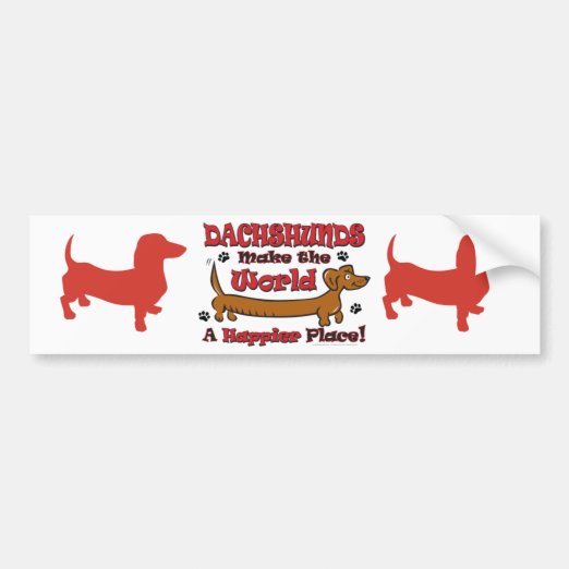Weiner Dog Bumper Stickers & Car Stickers Zazzle CA