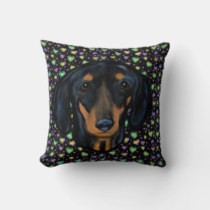 DOXIE Heart Art Throw Pillow