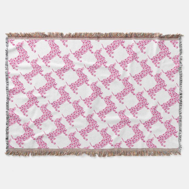DOXIE-Hearts Throw Blanket (Front)