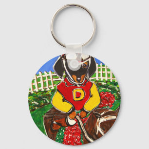 DOXIE JOCKEY KEYCHAIN