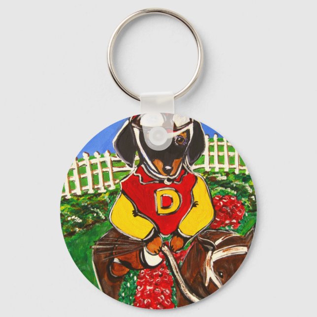DOXIE JOCKEY KEYCHAIN (Front)