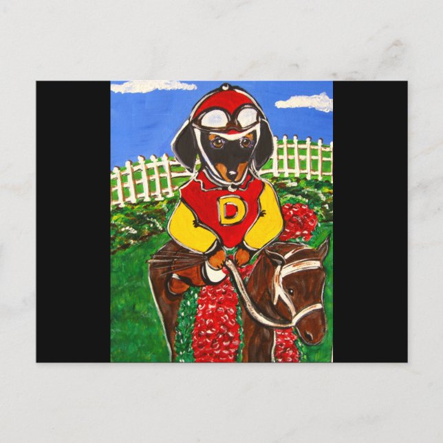 DOXIE JOCKEY POSTCARD (Front)