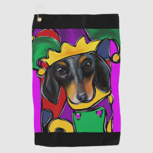 DOXIE MARDI GRAS GOLF TOWEL