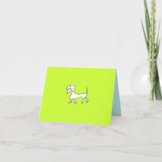 DOXIE NOTECARD IN LIME