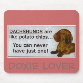 doxie_potato_chips, DOXIE LOVER Mouse Pad