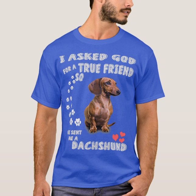 Doxie Puppy Wiener Weenie Dog Mom Dad  Miniature T-Shirt (Front)