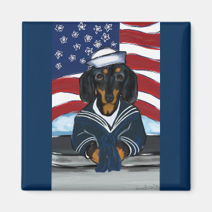 Doxie Sailor Magnet
