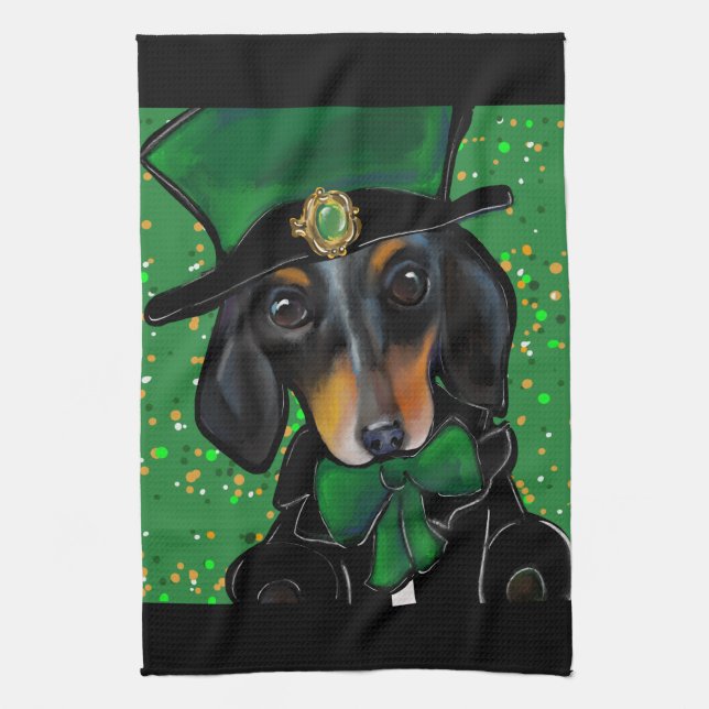 DOXIE  SAINT PATTY KITCHEN TOWEL (Vertical)