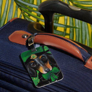 DOXIE  SAINT PATTY LUGGAGE TAG