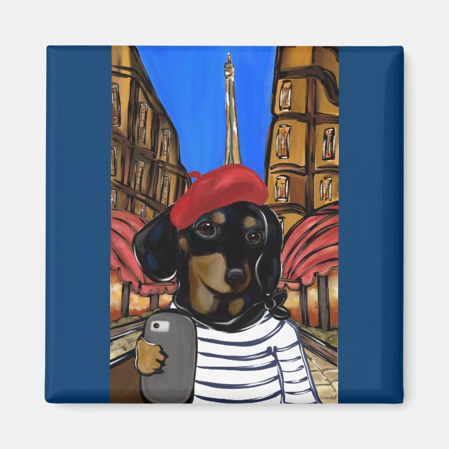 Doxie Selfie Magnet (Front)