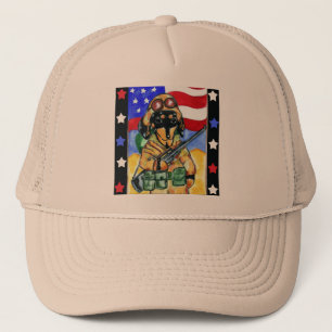 Doxie Soldier Trucker Hat
