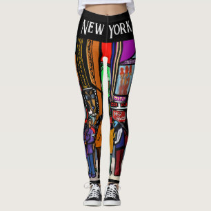 Doxie Town City - NEW YORK Leggings