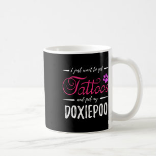 Doxiepoo Dog Lover Tattoo Funny Dog Mom Gift Idea  Coffee Mug