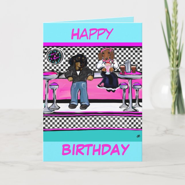 Doxies Rock and Roll Card (Front)