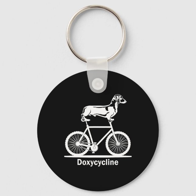 Doxycycline Pharmacy Pun Funny Veterinary Pharmaci Keychain (Front)