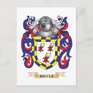 Doyle Coat of Arms Postcard