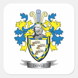 Doyle Coat of Arms Square Sticker