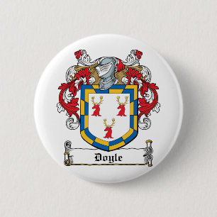 Doyle Family Crest 2 Inch Round Button