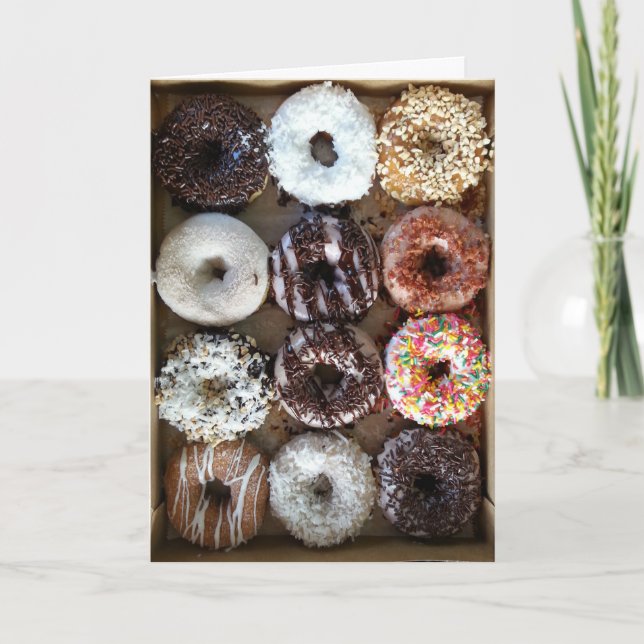 Dozen Doughnuts Birthday Card (Front)