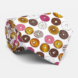 Dozen Doughnuts Doughnut Breakfast Novelty Junk Fo Tie