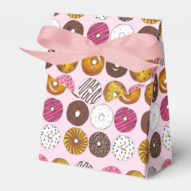 Dozen Doughnuts Doughnuts Breakfast Junk Food Food Favor Box (Front Side)