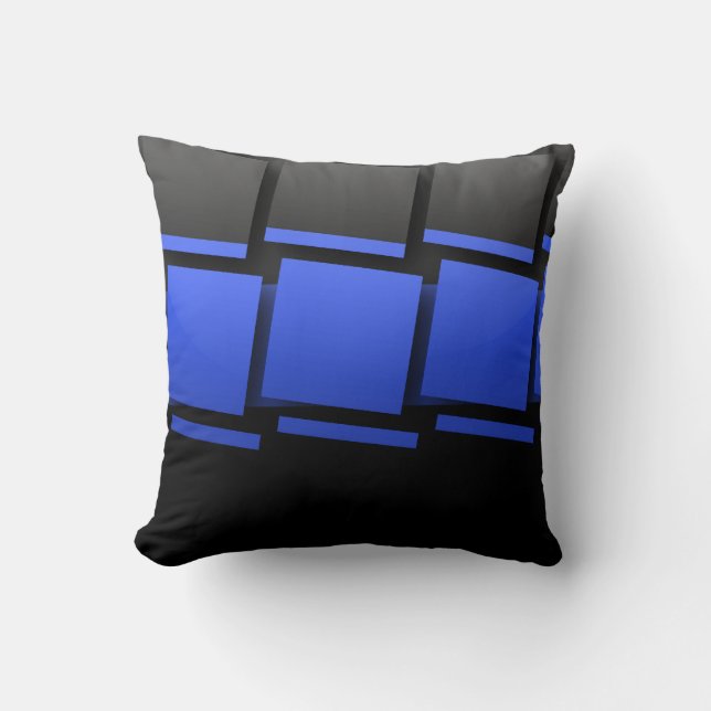 Dozens of Thin Blue Line Buttons Throw Pillow (Front)