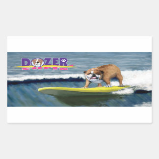 Dozer Surfs a winning wave! Sticker