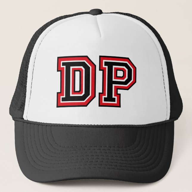 'DP' Monogram Trucker Hat (Front)