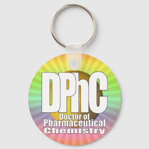 DPhC LOGO Doctor of Pharmaceutical Chemistry Keychain