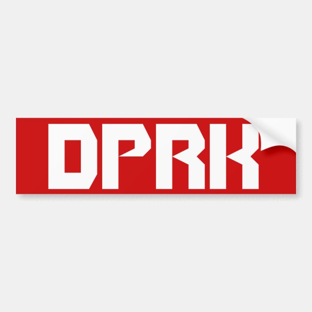 DPR Korea Bumper Sticker (Front)