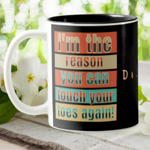 DPT Doctor Of Physical Therapy Funny Personalized Two-Tone Coffee Mug