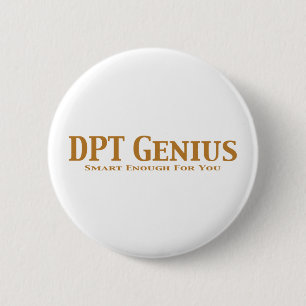 DPT Genius Gifts 2 Inch Round Button