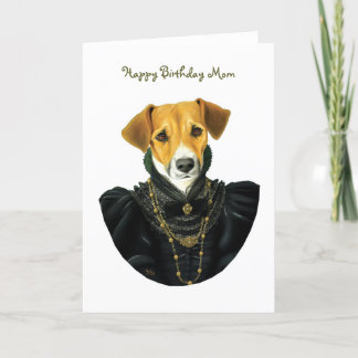 DR037 Jack Russell Terrier, Happy Birthday Mom Card