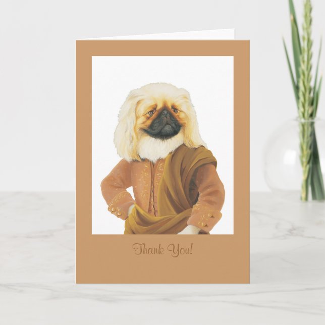 DR090 Pekingese, carte Merci ! (Devant)