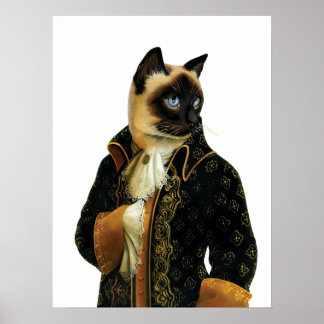 DR.041 Poster de chat de Siamese