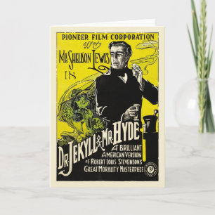 Dr. 1920 Jekyll et carte de voeux de M. Hyde