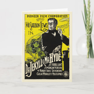 Dr. 1920 Jekyll et carte de voeux de M. Hyde