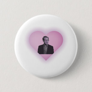 Dr Ashley Bloomfield The Curve Crusher Love Heart 2 Inch Round Button