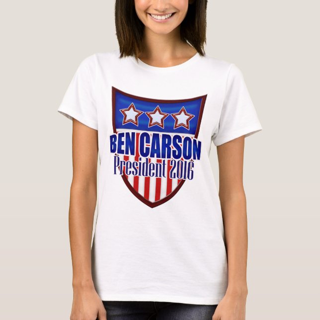 Dr. Ben Carson - Modern Shield T-Shirt (Front)