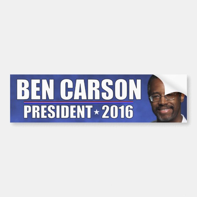 Dr. Ben Carson - President 2016 Bumper Sticker (Front)