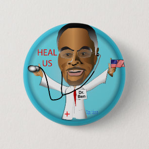 Dr. Ben Heal US 2 Inch Round Button