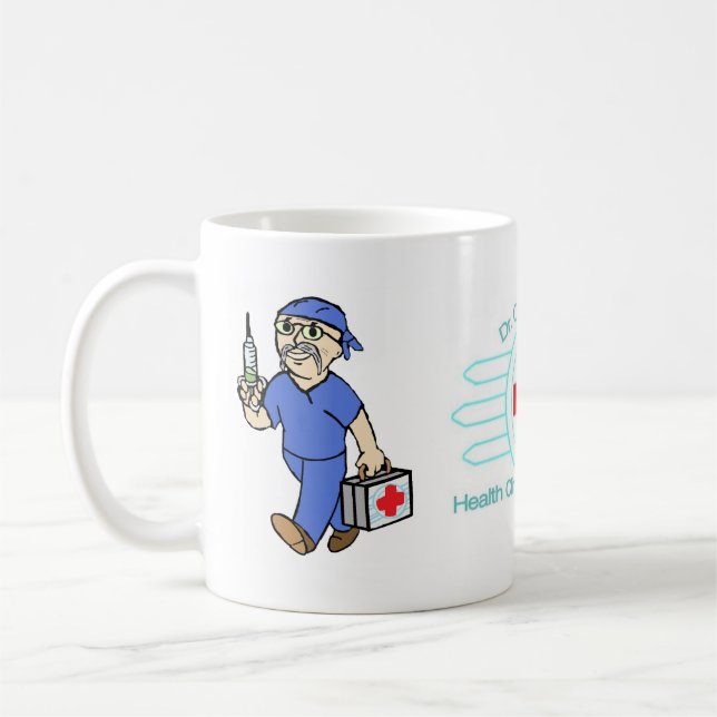 Dr. C.J. Martin Cartoon Coffee Mug (Left)