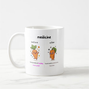 Dr Carotte Avant & Après Méd Tasse médicale drôle