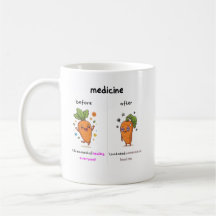 Dr. Carrot Before & After Med Funny Medical mug