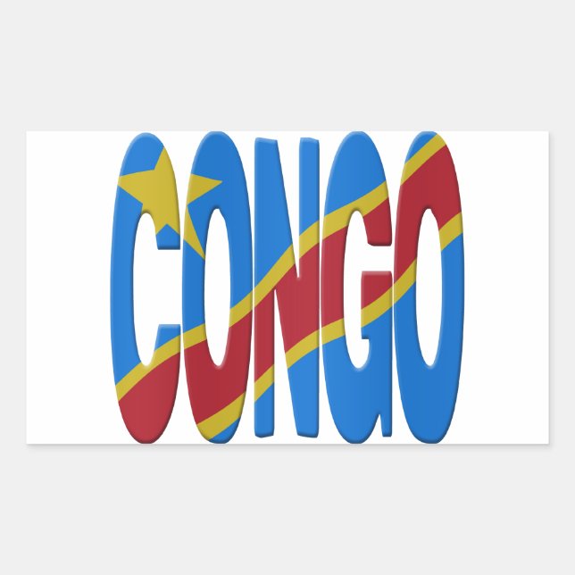 DR Congo flag Sticker (Front)