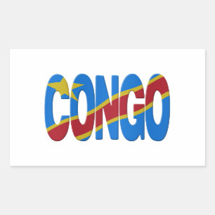 DR. Congo flag Sticker