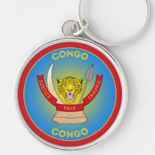 DR Congo Heritage Emblem Keychain
