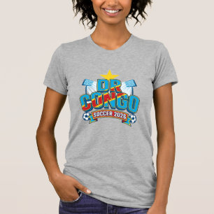 DR Congo Soccer 2026 Soccer Bold Country Typograph T-Shirt