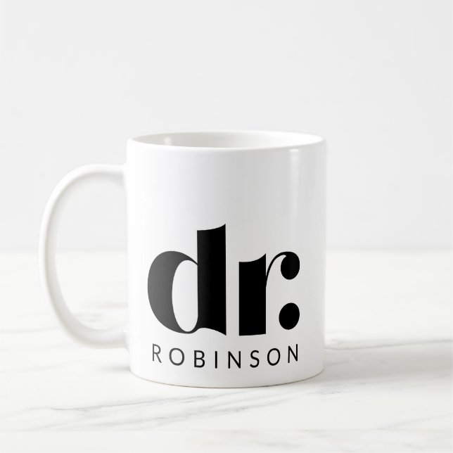 dr. [Custom Name] Coffee Mug (Left)
