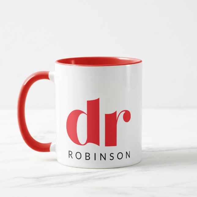 dr [Custom Name] Mug (Left)